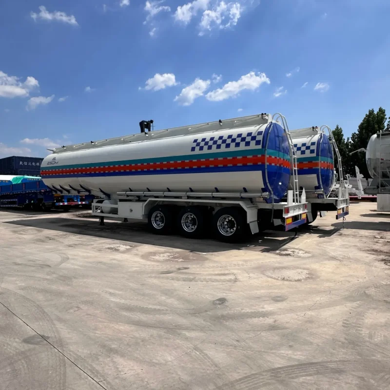 3-axle fuel tanker semi-trailer with 50,000 liters capacity and reinforced suspension by HICA AUTO