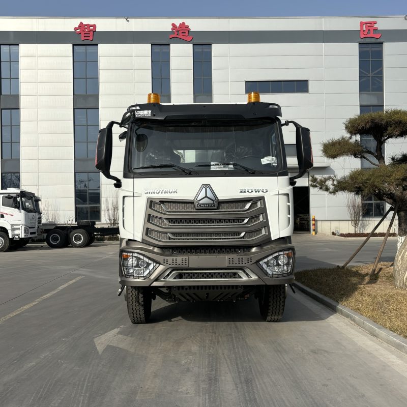 Sinotruk HOWO NX 6x4 dump truck front cabin and grille view